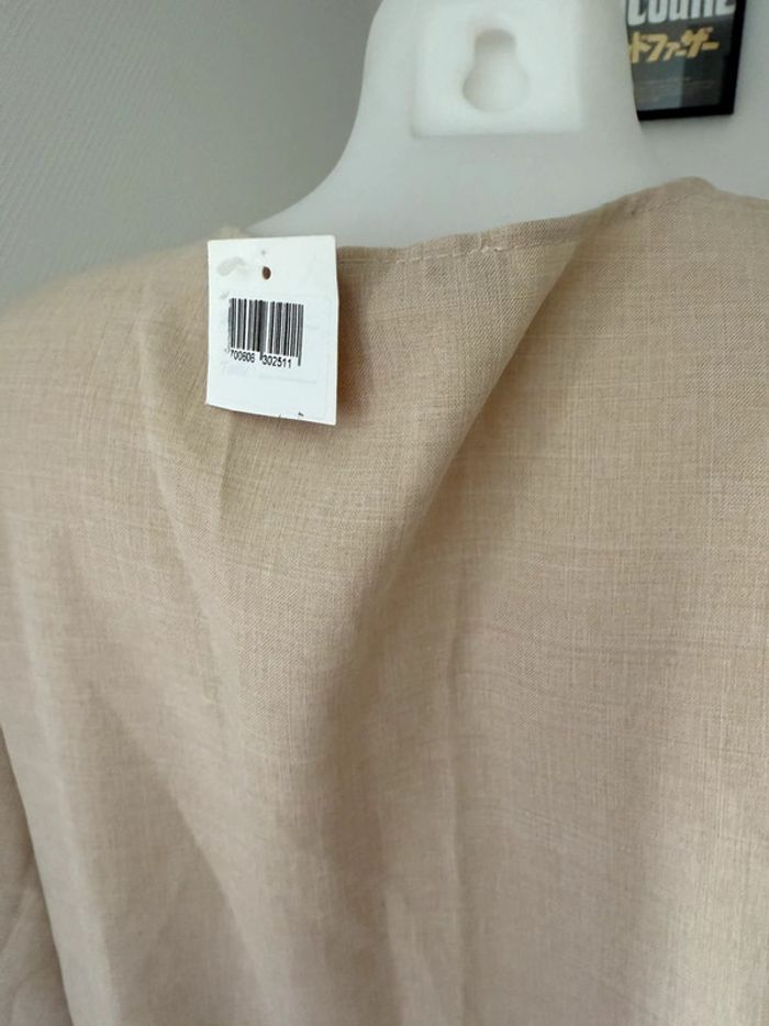 Chemisier neuf beige taille 42-44 corail - photo numéro 5