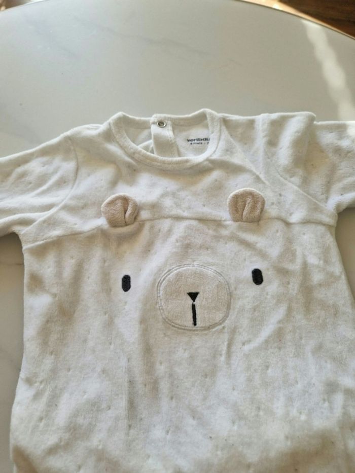 Pyjama nounours Vertbaudet 9 mois - photo numéro 2