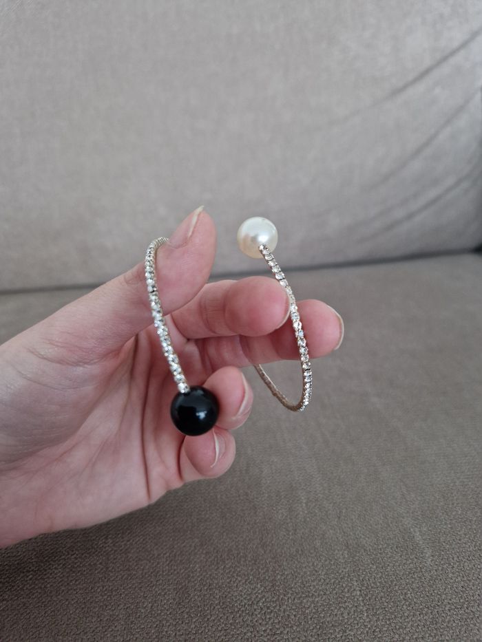 Bracelet élastique brillant à perle aux extrémité - photo numéro 9