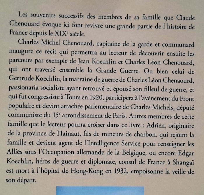 Claude Chenouard - Générations de guerres et réunions familiales de 1870 à nos jours - photo numéro 3