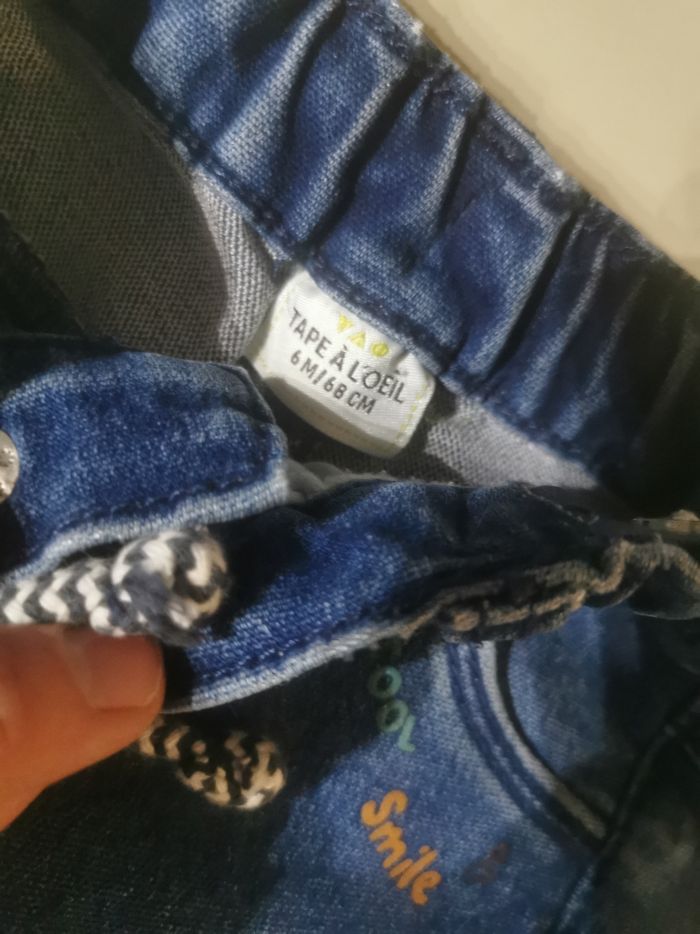 Lot de 2 pantalons TAPE À L'ŒIL  6 mois - photo numéro 2