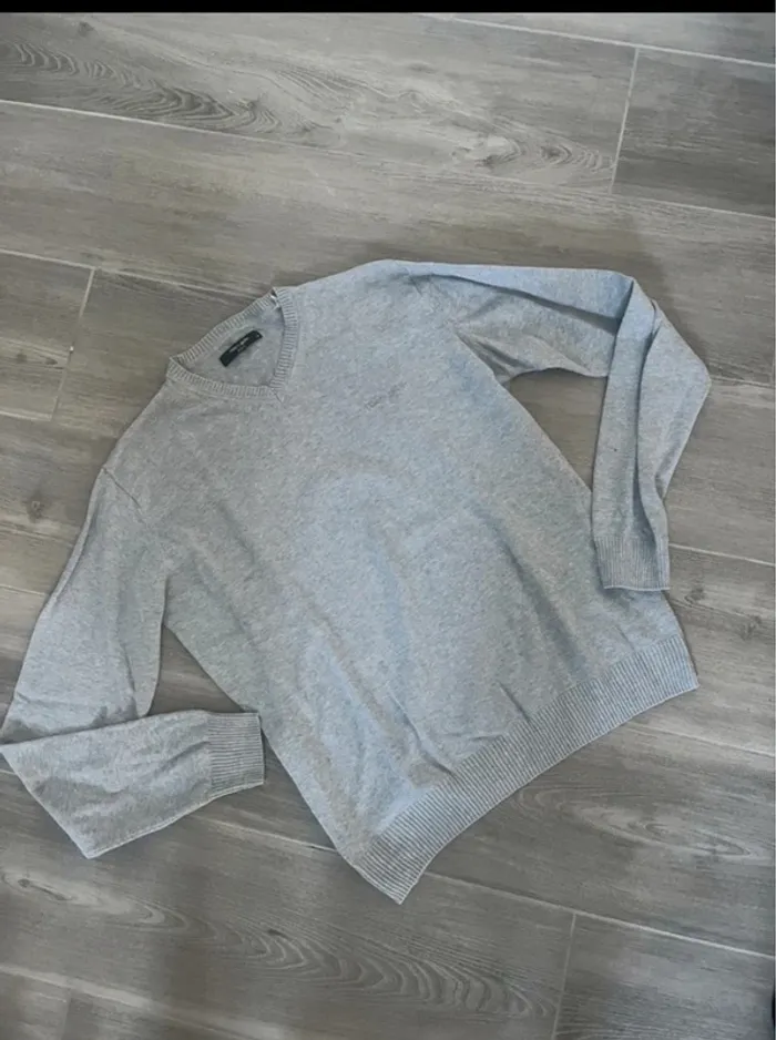 Pull col V gris Teddy Smith taille M