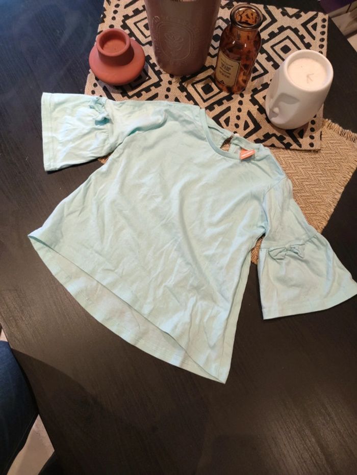 Tee shirt manches 3/4 vert clair