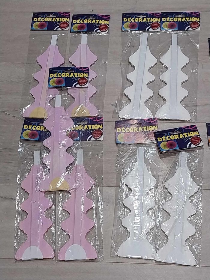 Lot de 20 décorations de fête en papier - photo numéro 3