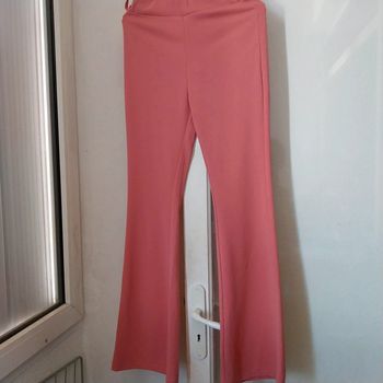 Magnifique pantalon patte d'éléphant rose taille XS
