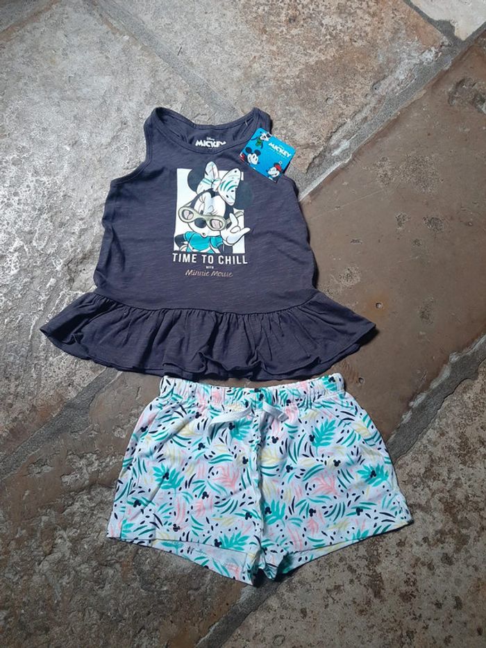 Pyjama Short Minnie Mouse Disney 4/5 ans