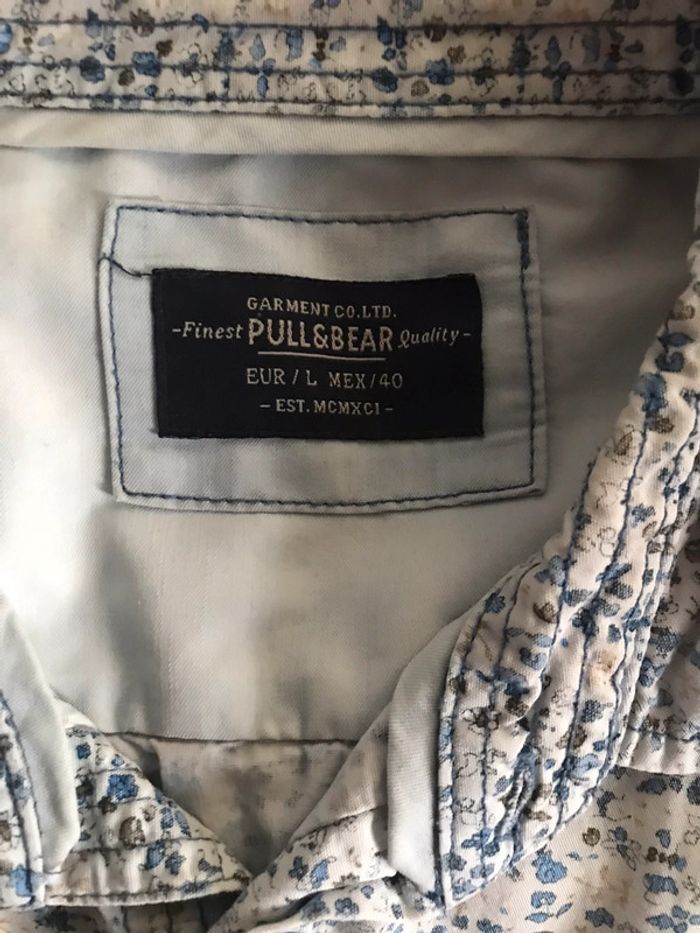 Chemise à fleur Pull&bear taille L (taille 40) - photo numéro 15