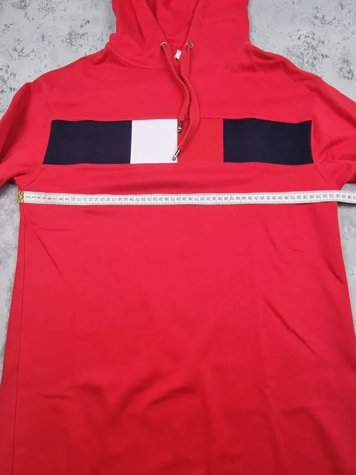 Robe sweat à capuche Tommy Hilfiger rouge S Femmes (mesures en photos) - photo numéro 6