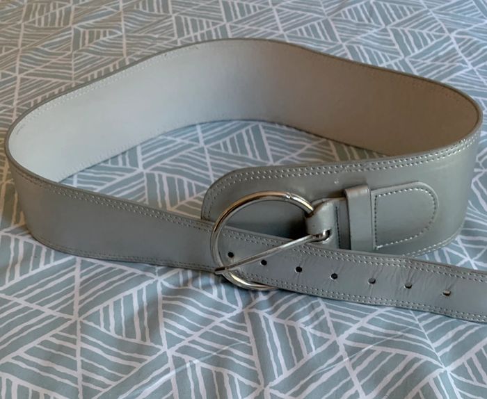 Ceinture large ceinturon argenté - photo numéro 6