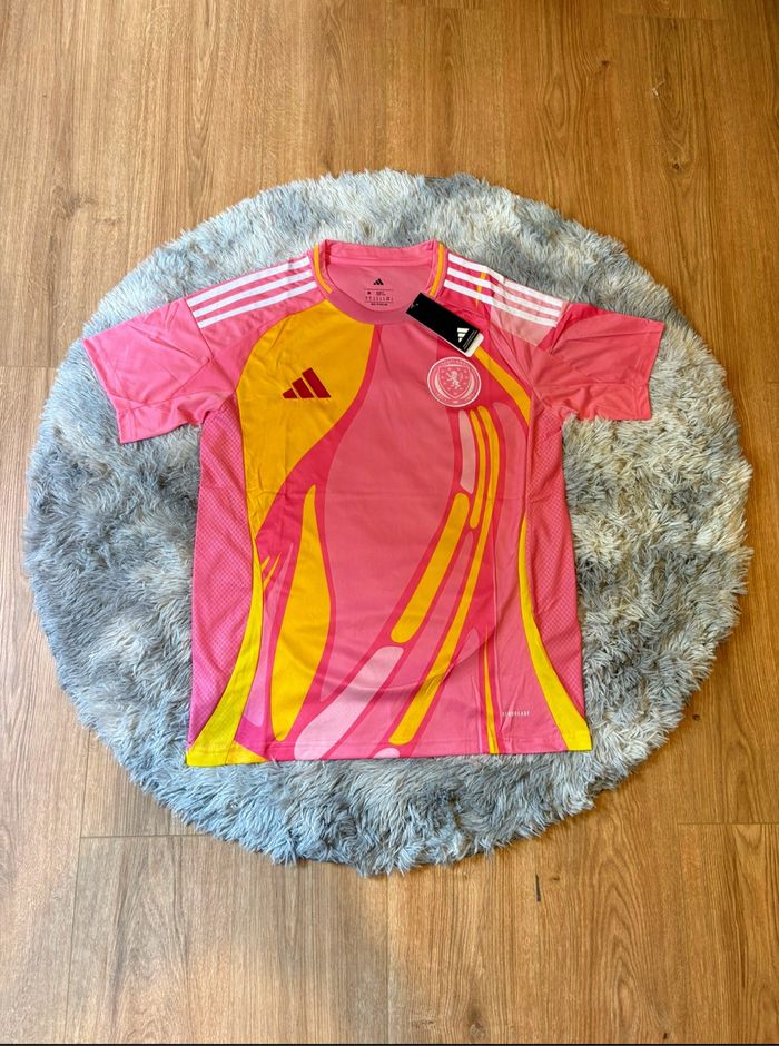 Maillot écosse jaune et rose