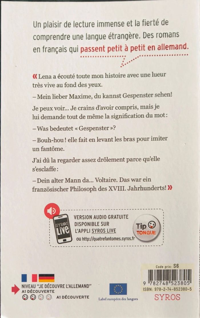 Quatre fantômes im neuen Berlin – Roman bilingue franco-allemand - photo numéro 2