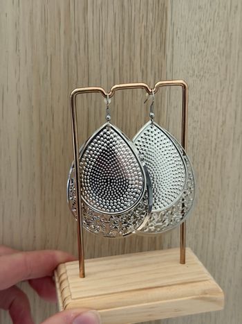 Boucles d'oreilles argentées