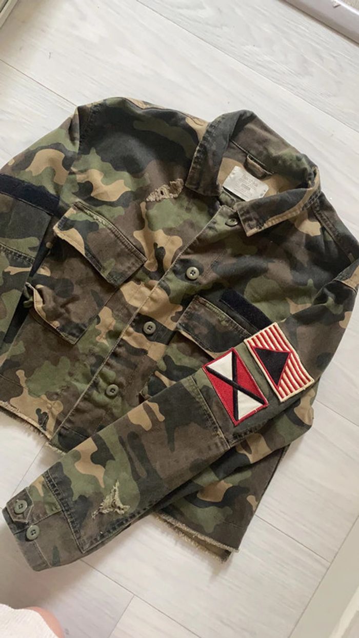 Veste en jean militaire - photo numéro 5