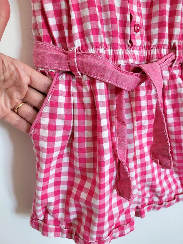 Combishort en vichy rose OkaÏdi 8 ans - photo numéro 2