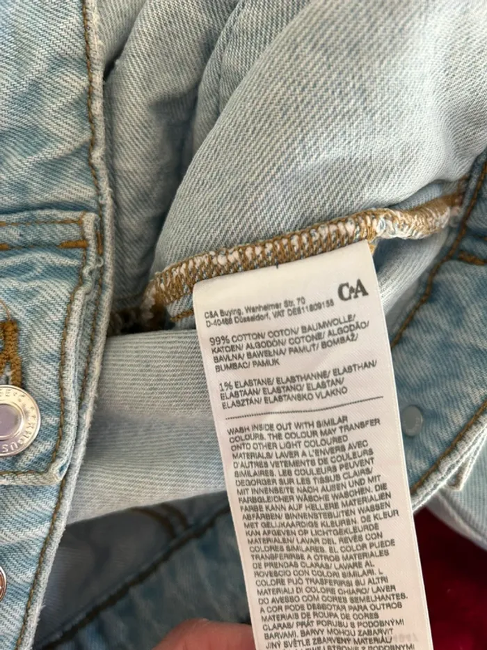 C&A clockHouse, veste en jean bleu, bleu clair femme, taille 42 - photo numéro 6