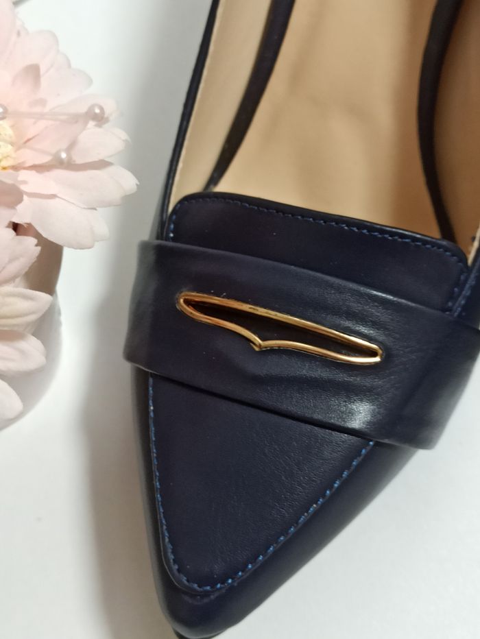 Escarpins bleu marine Neuf - photo numéro 7