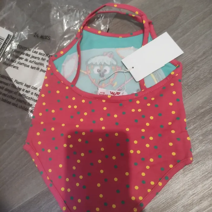 Maillot de bain neuf avec étiquette bébé fille 24 mois du pareil au même - photo numéro 3