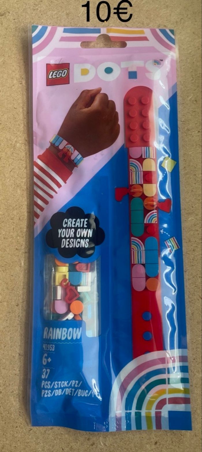 Lego DOTS 41953 Bracelet avec des Charms Arc en Ciel