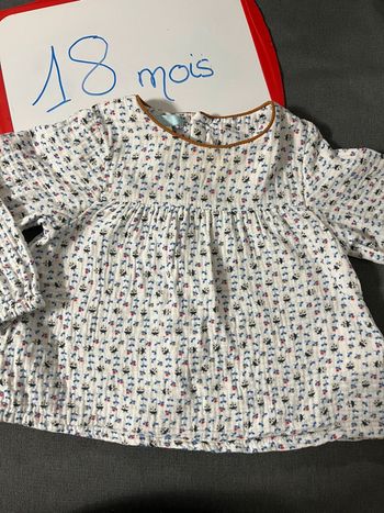Blouse fleurie Obaibi 18 mois