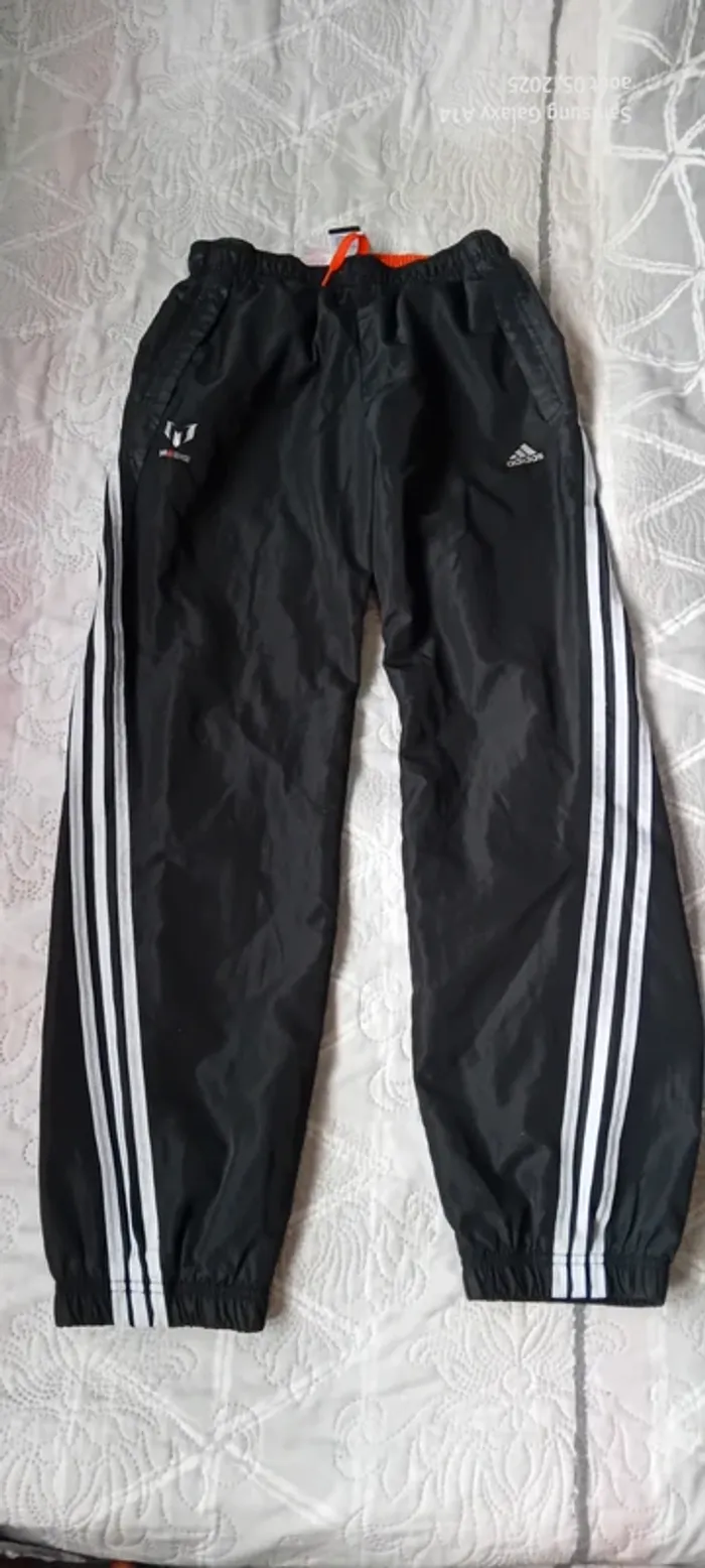 Pantalon de sport doublé Messi adidas noir coupe large garçon 13/14 ans adidas - photo numéro 5