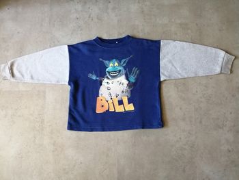 Sweat bleu et gris 6 ans  "Bill"