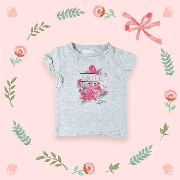 T-shirt fille gris