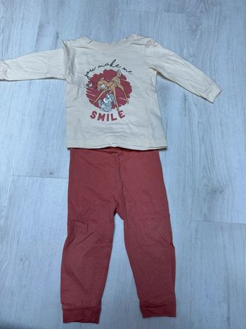 Pyjama Bambi et Panpan 12-18 mois