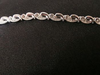 Bracelet argentée et strass