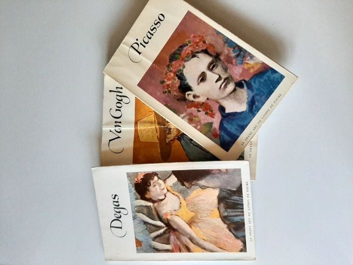 Lot 3 livres Van Gogh, Picasso, Degas