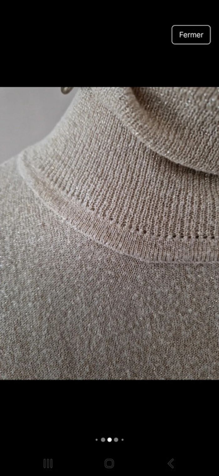 Pull mailles dorés 💫 - photo numéro 4