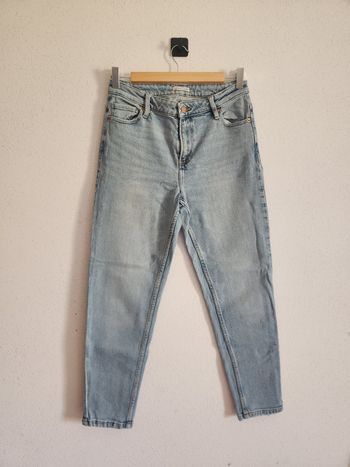 Jean mom femme 36 Cache Cache – bleu – taille haute – très bon état