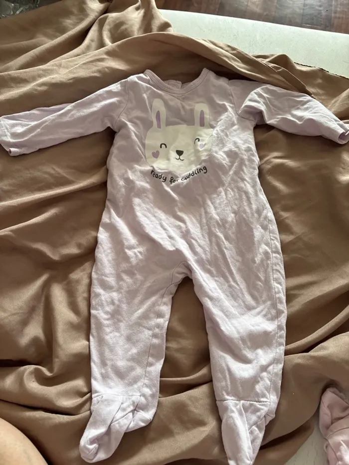 Lot de 3 pyjamas fin fille 6 mois - photo numéro 12