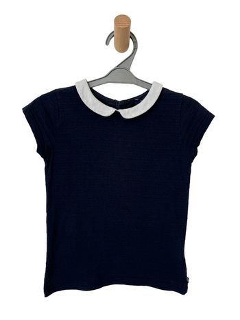 T-shirt manches courtes à col claudine - Okaïdi 6 ans