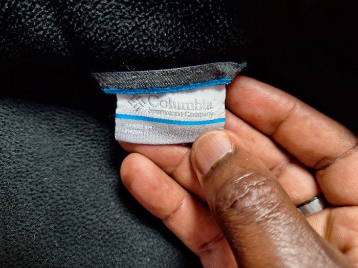 Veste columbia mi saison – homme noir - brodé - taille L (508) - photo numéro 8