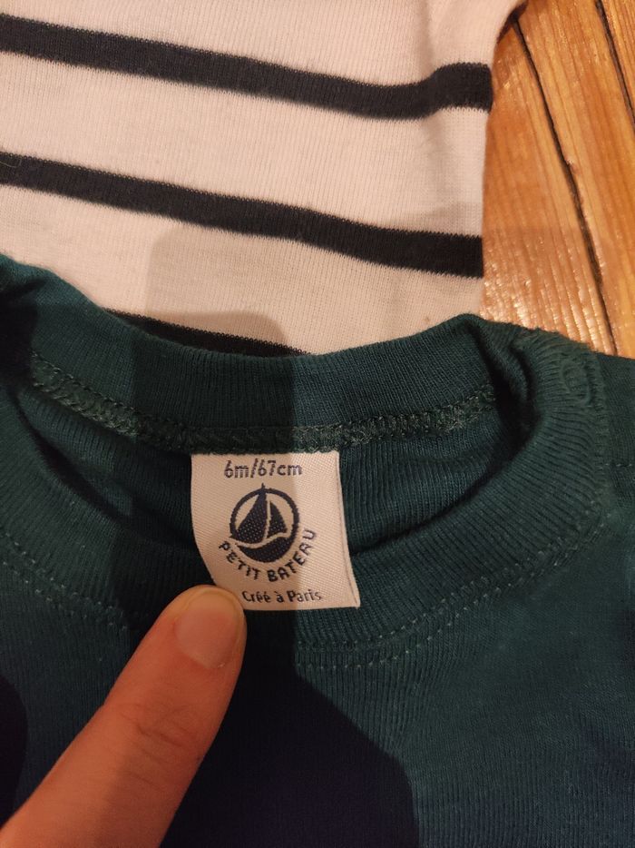 Lot t-shirt manches longues Petit bateau - photo numéro 3