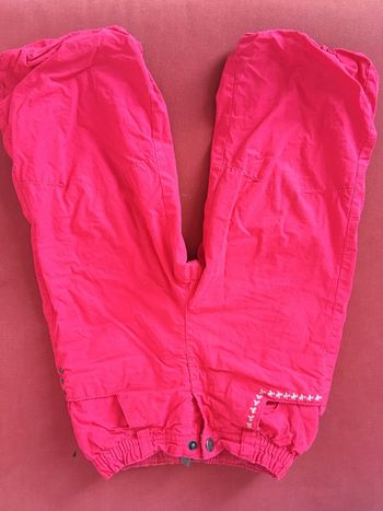 Pantalon doublé rose chaud