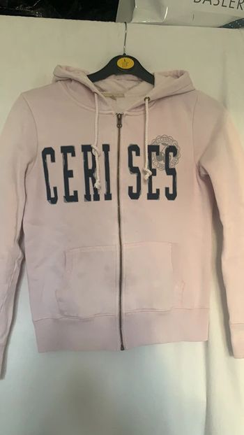 Sweat à capuche rose