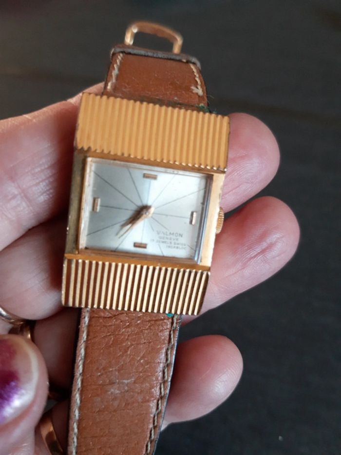 Montre femme plaque or - photo numéro 5