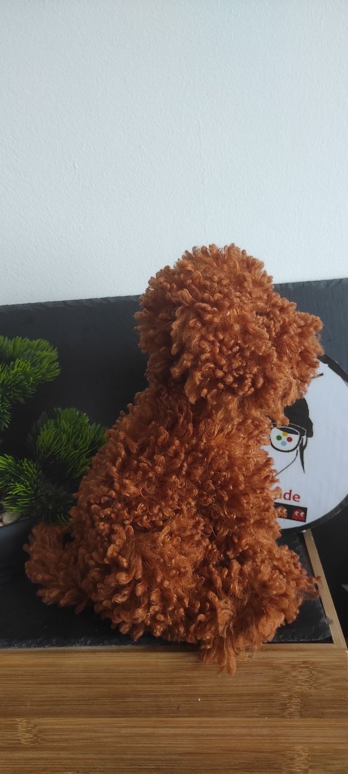 Jellycat Cooper Doodle Dog plush peluche chien marron roux fox terrier Puppy - photo numéro 2