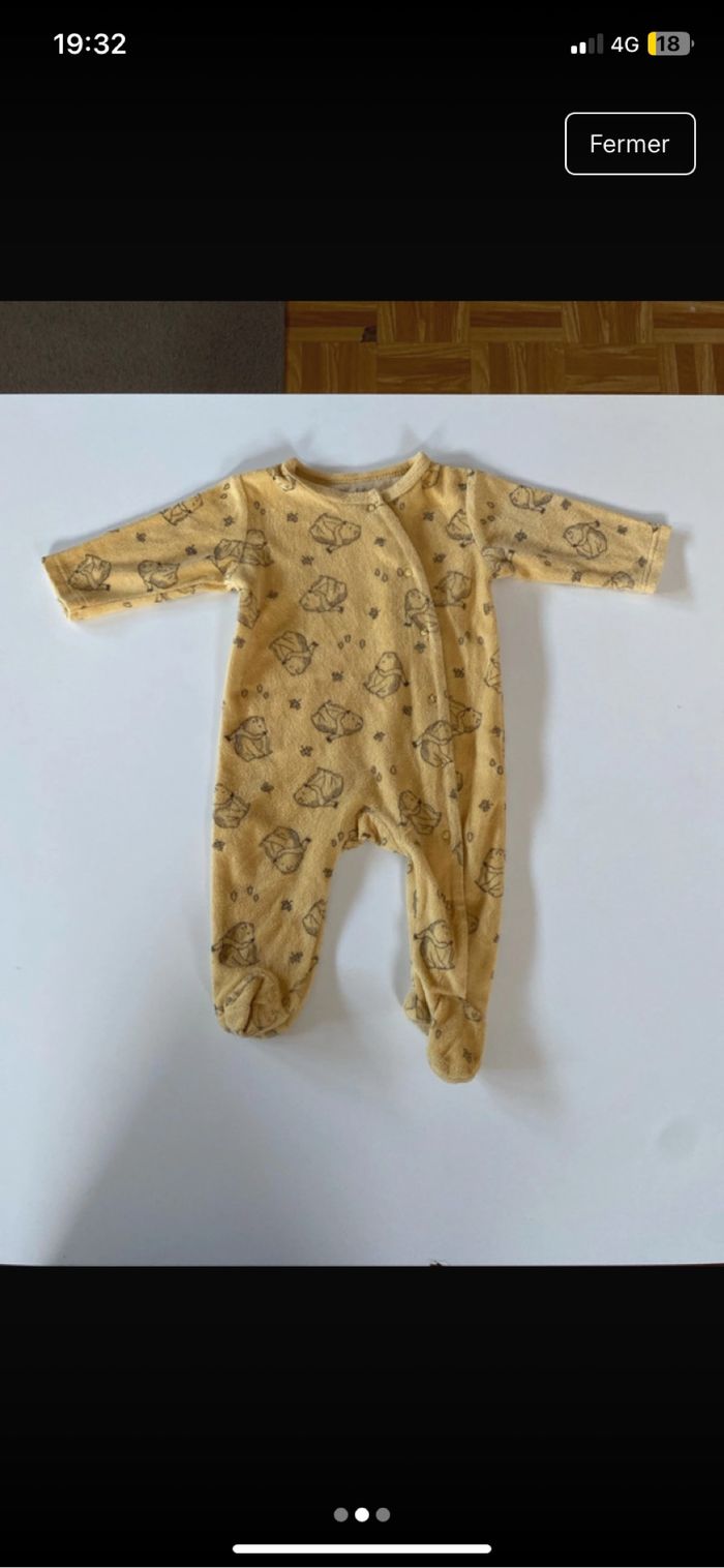 Pyjama bébé garçon ou mixte 3 mois
