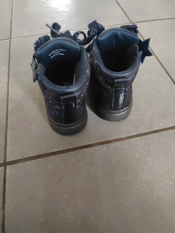 Chaussure bleu paillettes t 25 - photo numéro 3