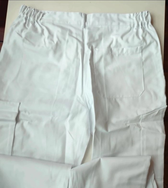 Pantalon de travail blanc neuf taille 2 , Mulliez-Florez - photo numéro 3