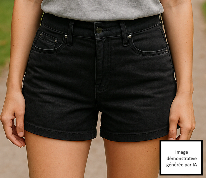 short jean noir femme - photo numéro 4