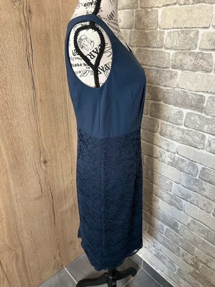 Robe chic bleu marine taille 38 - photo numéro 5