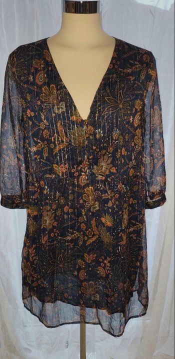 Robe manches transparentes vero moda 40