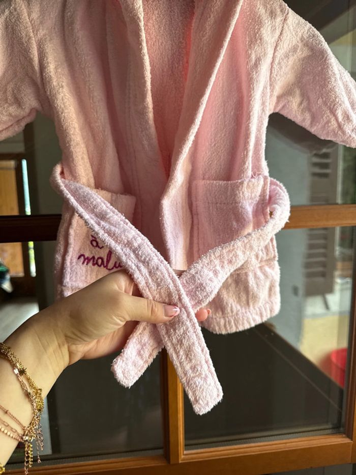 Peignoir enfant rose - photo numéro 3