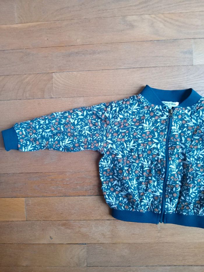 Gilet fille fleuri Eden et Victor 2 ans (88 cm) - photo numéro 2