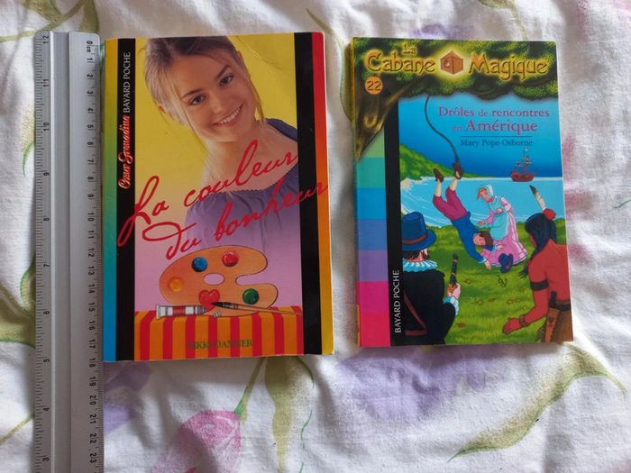 Lot de 2 livres droles de rencontres en Amérique ,la couleur du bonheur