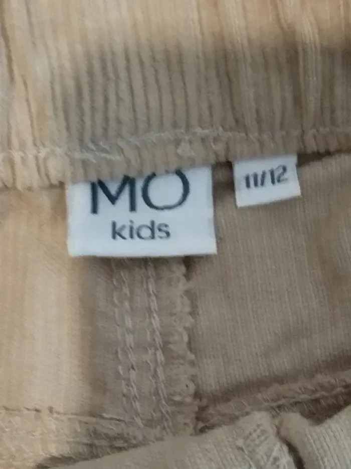Pantalon velours côtelé MO Kids beige fille 11 12 ans - photo numéro 7