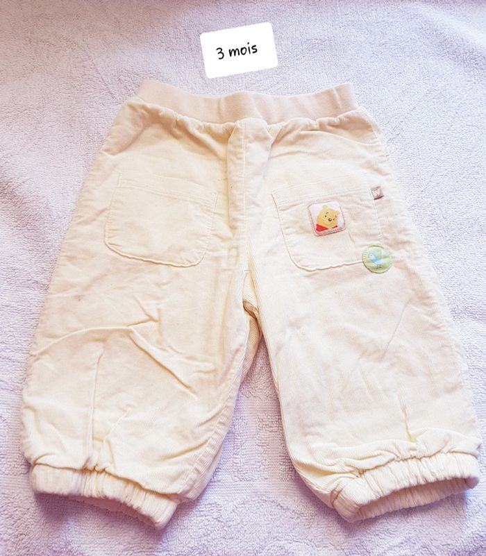 Pantalon velour Disney 3 mois